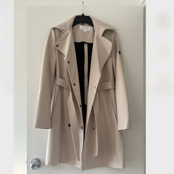 Calvin Klein Jackets & Blazers - Calvin Klein Belted Trench Coat